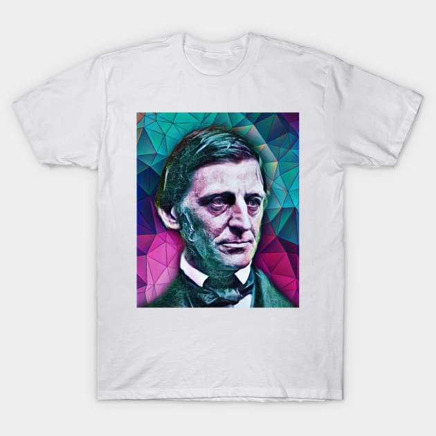 Ralph Waldo Emerson Portrait | Ralph Waldo Emerson Artwork 8 T-Shirt by JustLit